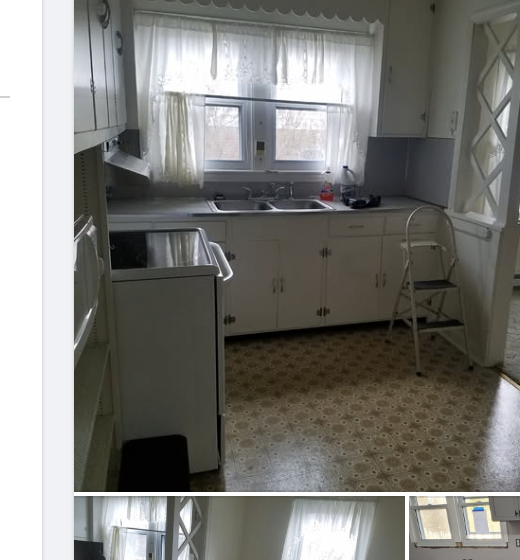 Kitchen before renovation work